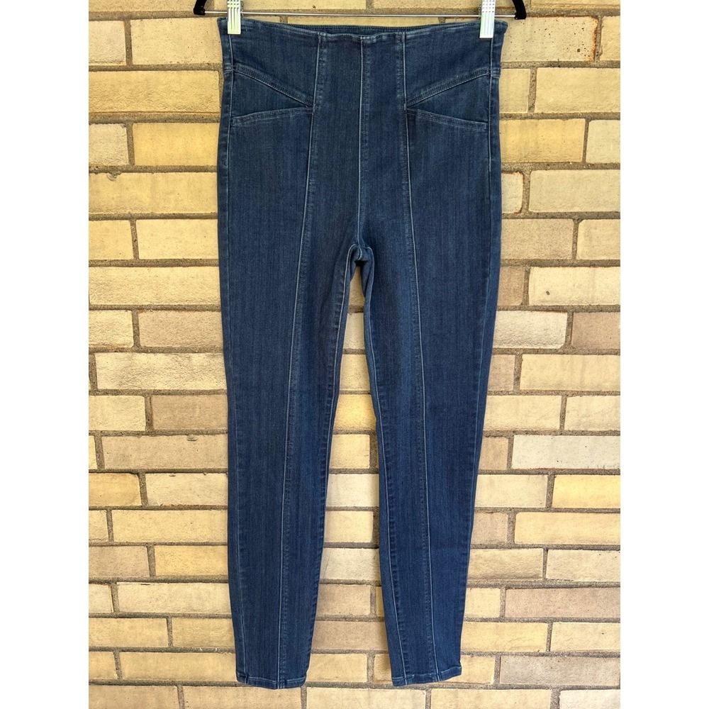Liverpool Los Angeles High Rise Ankle Pull On Jeans Dark Wash Skinny Size 8 / 29